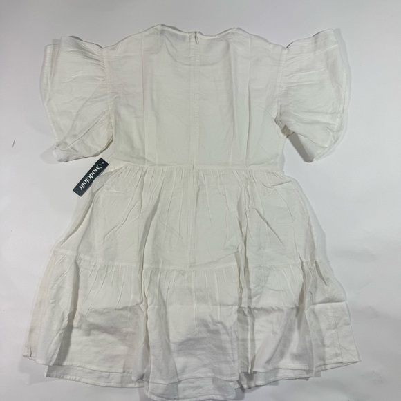 New ModCloth Flutter of Brilliance Tiered Dress Ivory - Picture 3 of 7